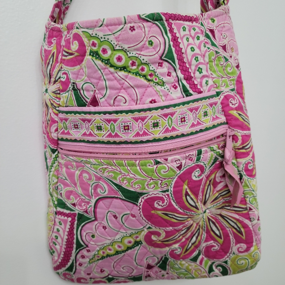 Multi-Pink & Green Crossbody bag